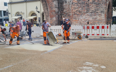 Neuer Oberflächenbelag: Sendlinger Tor