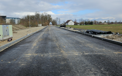 Gewerbegebiet Schwaig: Wasserleitung